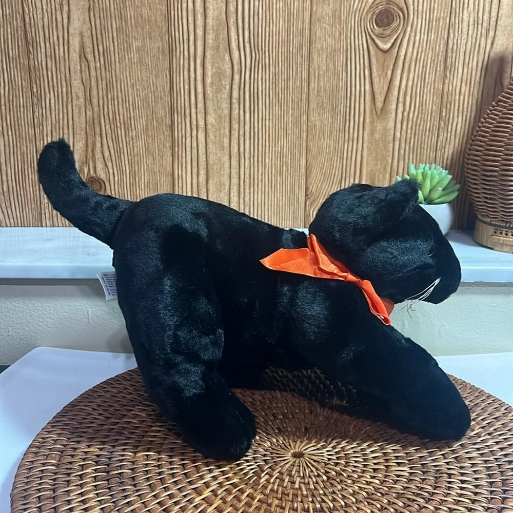 Fiesta 14” Crouching Black Cat Plush